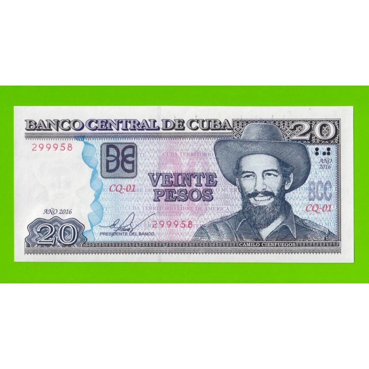 Куба - 20 песо - 2016 - UNC!!!