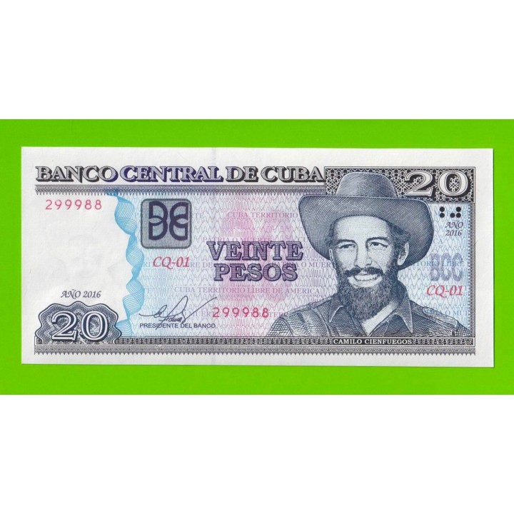 Куба - 20 песо - 2016 - UNC!!!