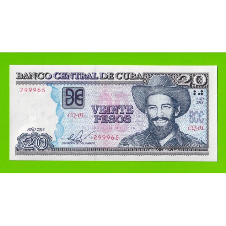 Куба - 20 песо - 2016 - UNC!!!