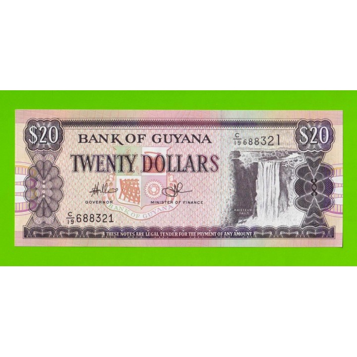 Гайана - 20 долларов - 1996 - UNC!!!
