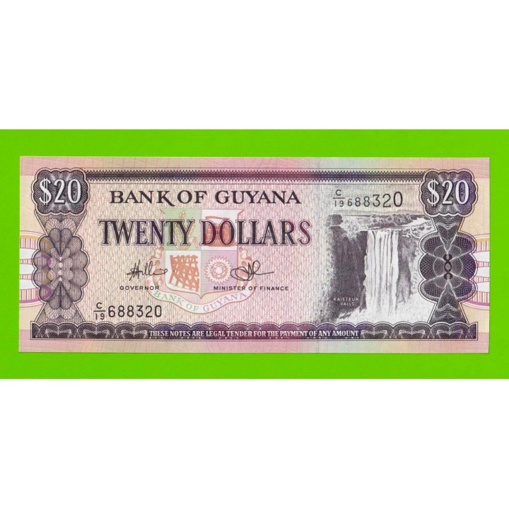 Гайана - 20 долларов - 1996 - UNC!!!