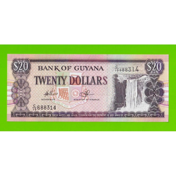Гайана - 20 долларов - 1996 - UNC!!!