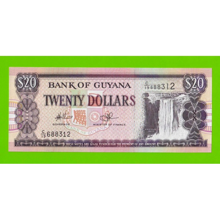 Гайана - 20 долларов - 1996 - UNC!!!