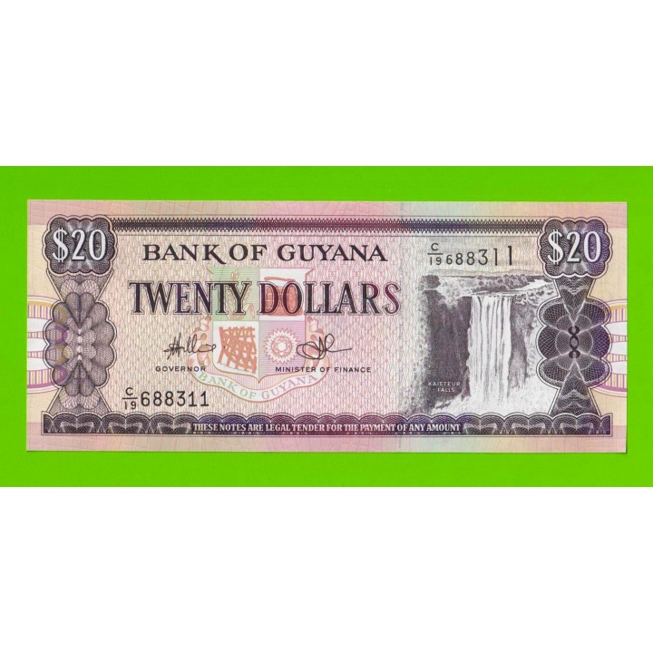 Гайана - 20 долларов - 1996 - UNC!!!