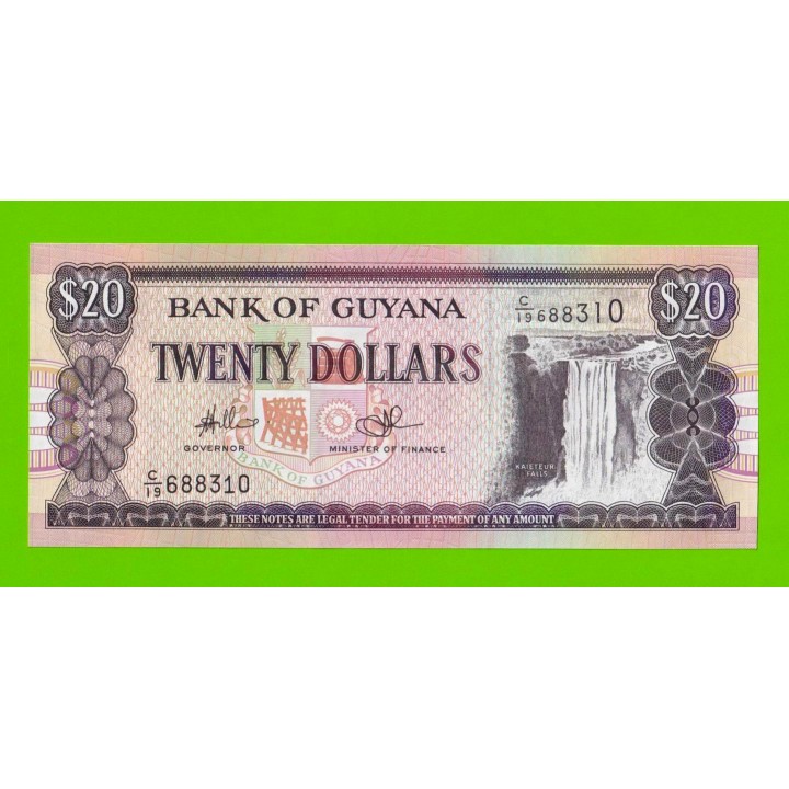 Гайана - 20 долларов - 1996 - UNC!!!