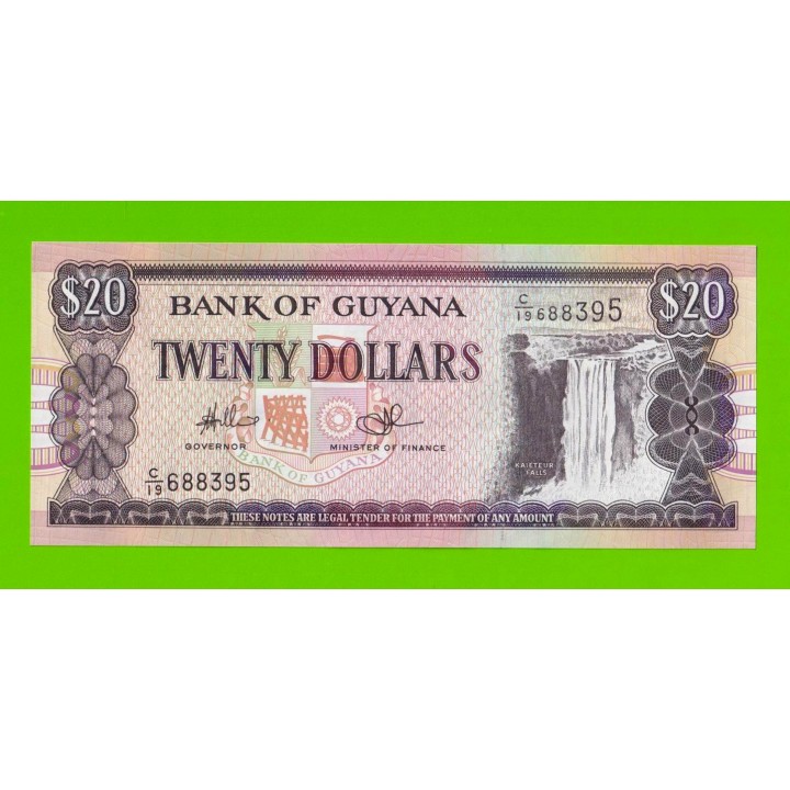 Гайана - 20 долларов - 1996 - UNC!!!