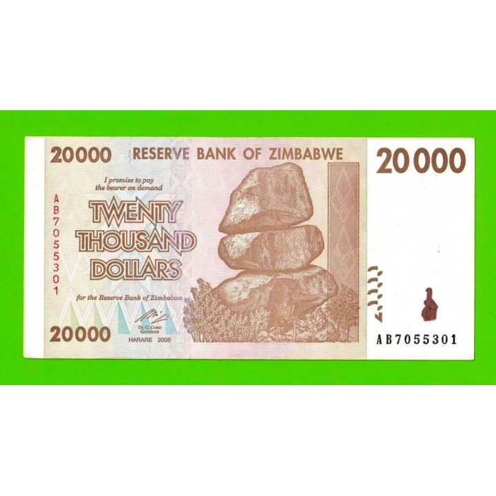 Зимбабве - 20000 долларов - 2008 (AB)
