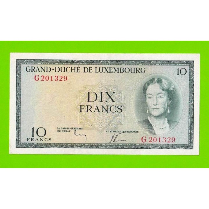 Люксембург - 10 франков - 1954