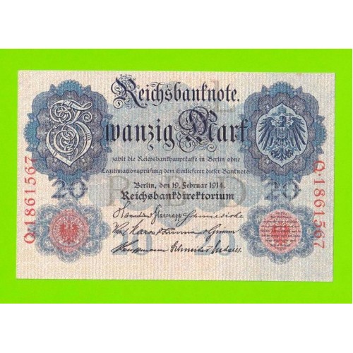 Германия - 20 марок - 1914 - aUNC!!!