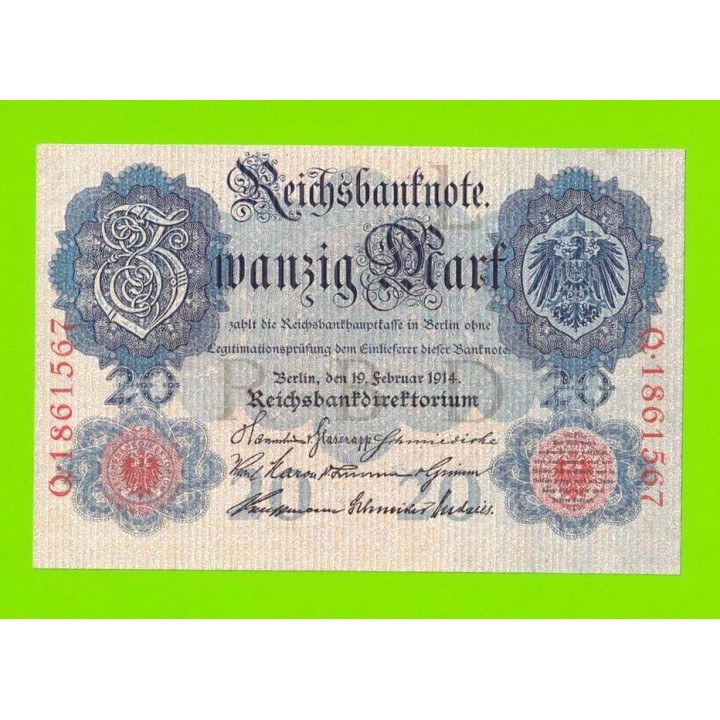 Германия - 20 марок - 1914 - aUNC!!!
