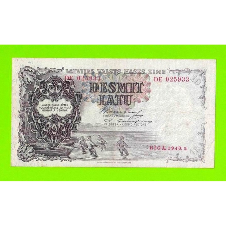 Латвия - 10 латов - 1940