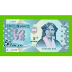 США - 50 долларов штата Пенсильвания - 2014 (сувенирные, пластик) - UNC!!!