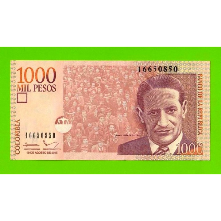 Колумбия - 1000 песо - 2015 - UNC!!!
