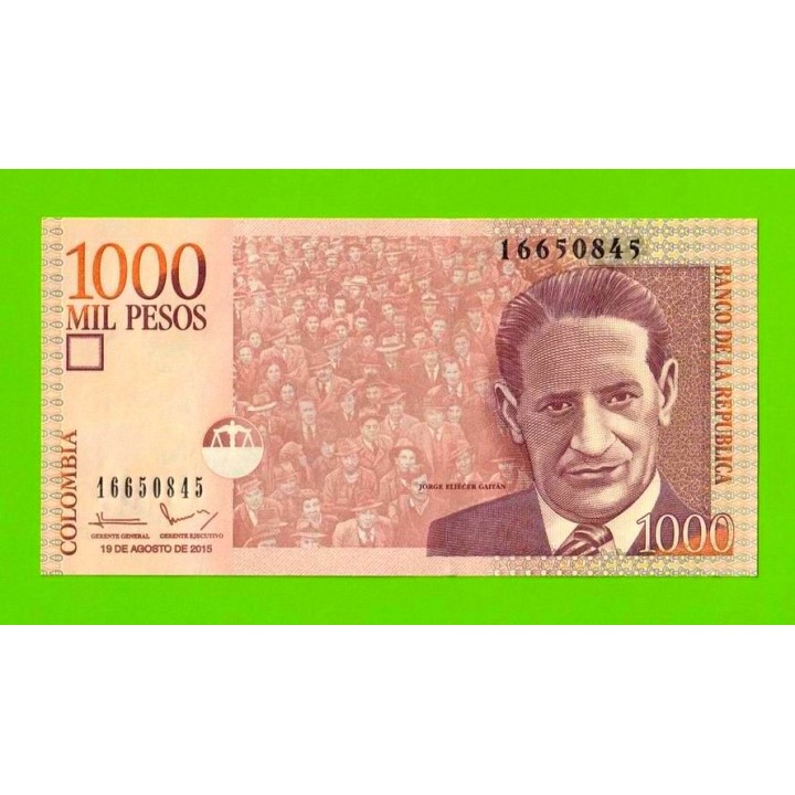 Колумбия - 1000 песо - 2015 - UNC!!!