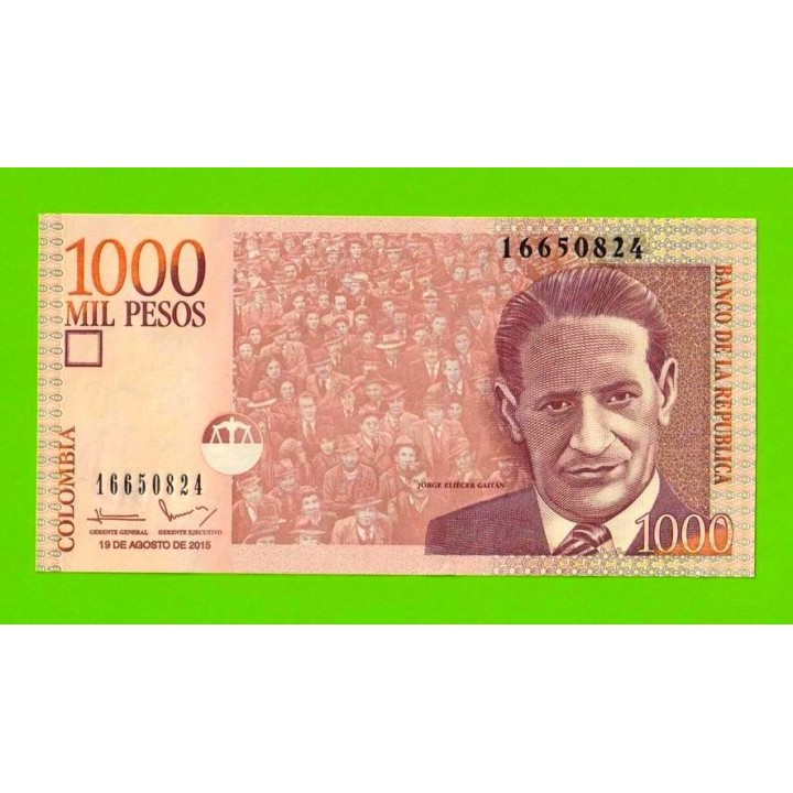 Колумбия - 1000 песо - 2015 - UNC!!!