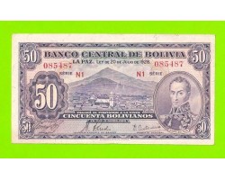 Боливия - 50 боливиано - 1928 (2-й выпуск)