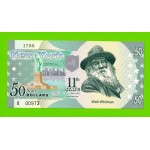 США - 50 долларов штата Нью-Йорк - 2014 (сувенирные, пластик) - UNC!!!