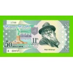 США - 50 долларов штата Нью-Йорк - 2014 (сувенирные, пластик) - UNC!!!