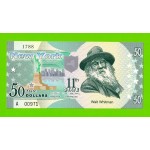 США - 50 долларов штата Нью-Йорк - 2014 (сувенирные, пластик) - UNC!!!