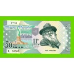 США - 50 долларов штата Нью-Йорк - 2014 (сувенирные, пластик) - UNC!!!