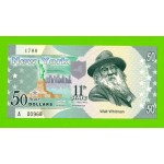 США - 50 долларов штата Нью-Йорк - 2014 (сувенирные, пластик) - UNC!!!