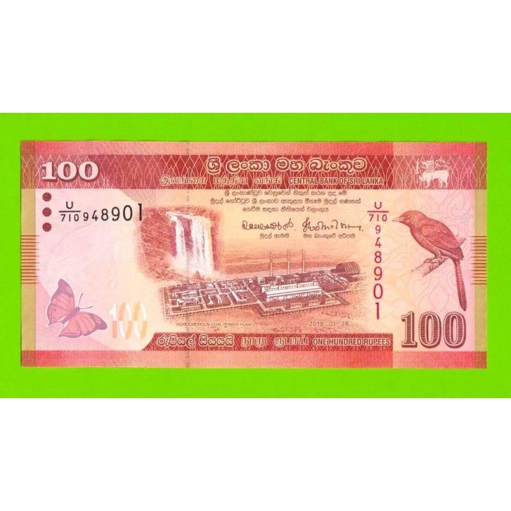 Шри-Ланка - 100 рупий - 2019 - UNC!!!