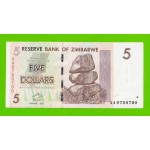 Зимбабве - 5 долларов - 2007 (AA)
