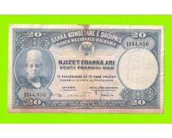 Албания - 20 франгов - 1926