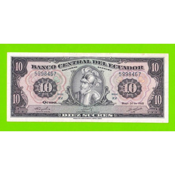 Эквадор - 10 сукре - 1968