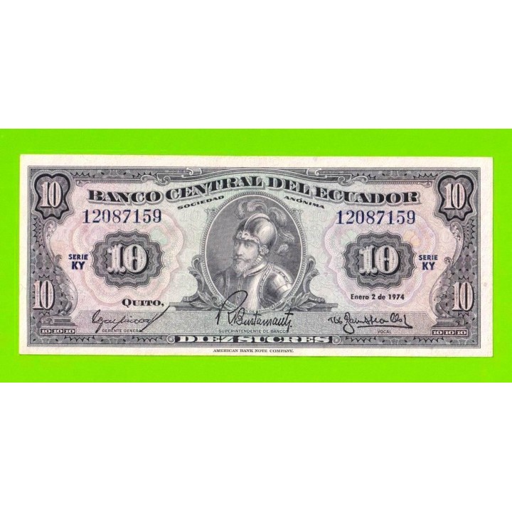 Эквадор - 10 сукре - 1974