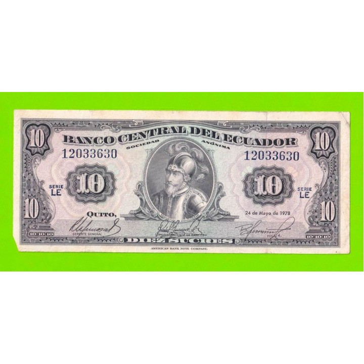 Эквадор - 10 сукре - 1978