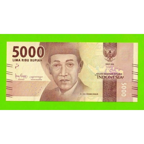 Индонезия - 5000 рупий - 2016 (2021) - UNC!!!