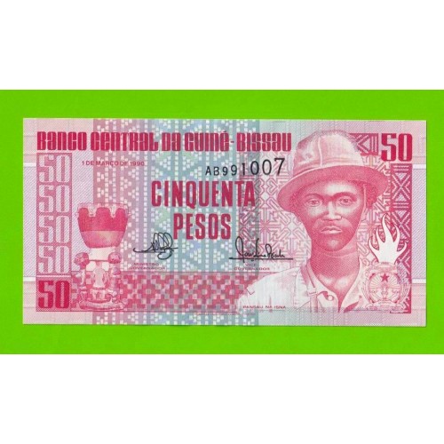 Гвинея-Бисау - 50 песо - 1990 (AB) - UNC-!!!