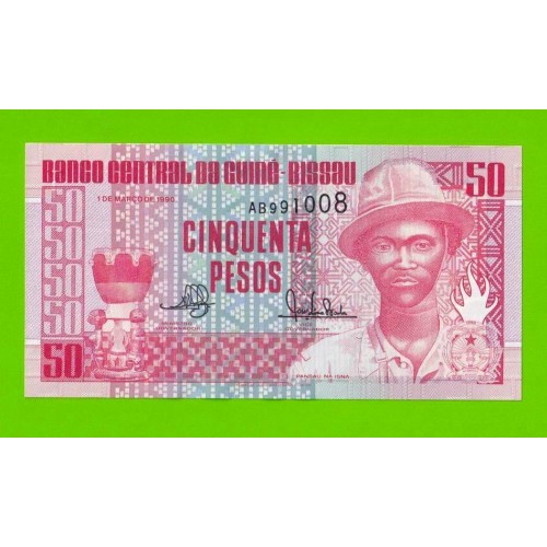 Гвинея-Бисау - 50 песо - 1990 (AB) - UNC-!!!