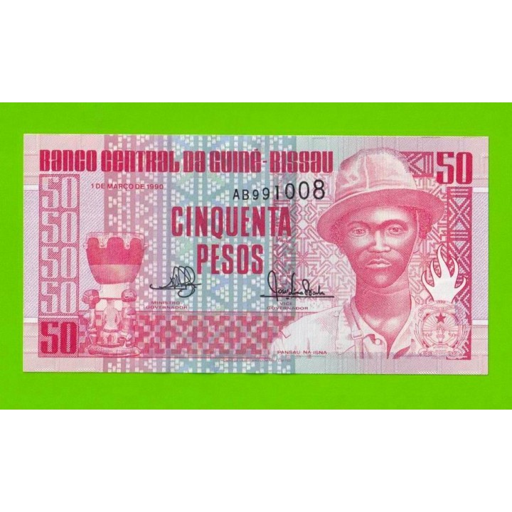 Гвинея-Бисау - 50 песо - 1990 (AB) - UNC-!!!