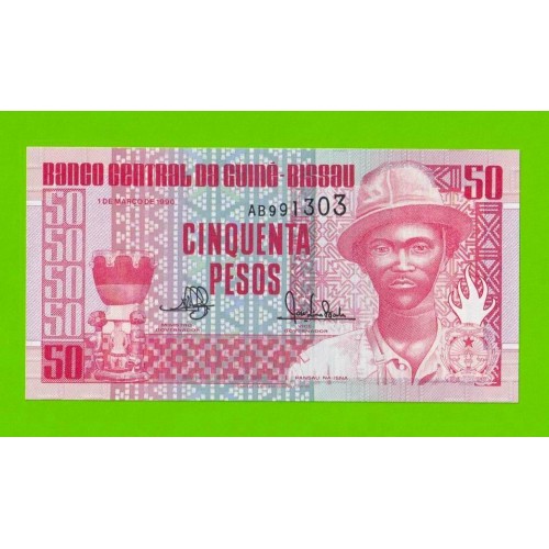 Гвинея-Бисау - 50 песо - 1990 (AB) - UNC!!!