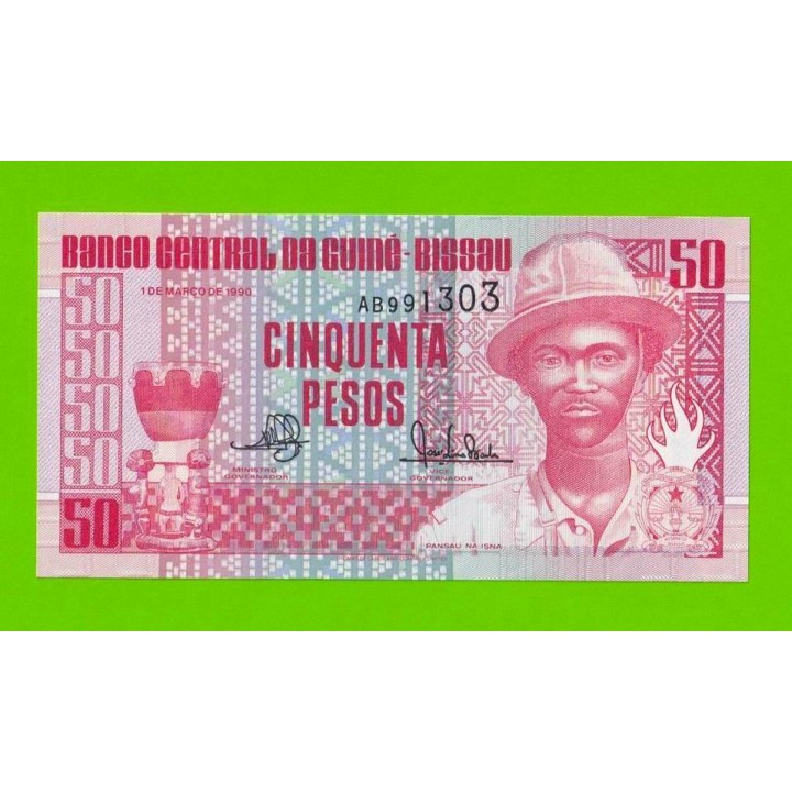 Гвинея-Бисау - 50 песо - 1990 (AB) - UNC!!!