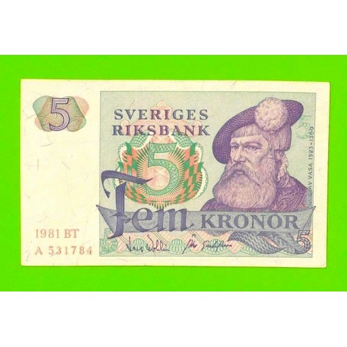 Швеция - 5 крон - 1981
