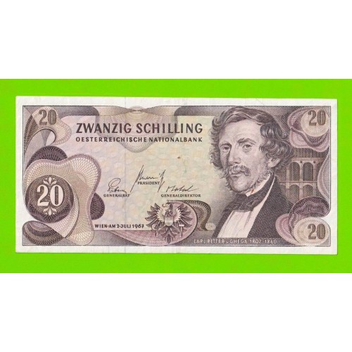 Австрия - 20 шиллингов - 1967