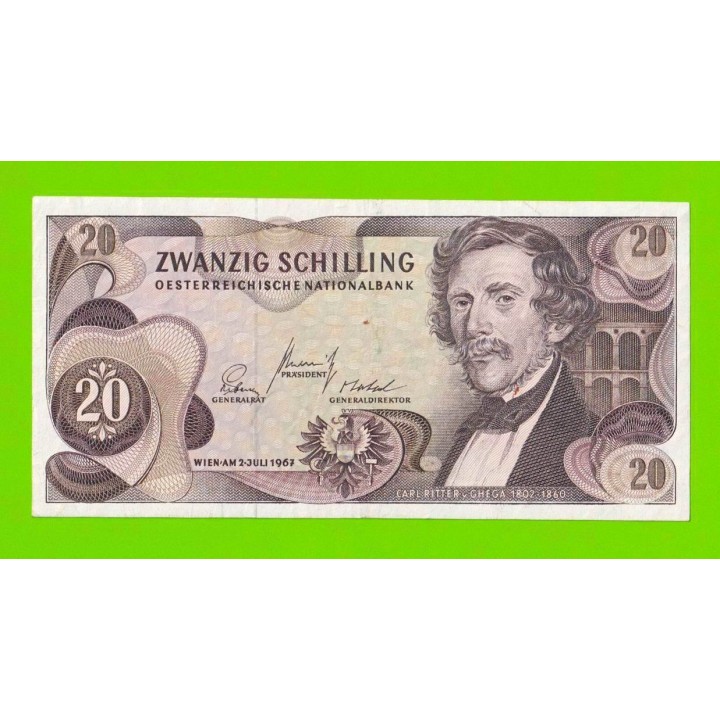 Австрия - 20 шиллингов - 1967
