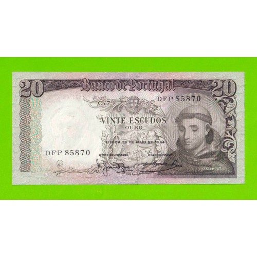 Португалия - 20 эскудо - 1964 - XF+!!!