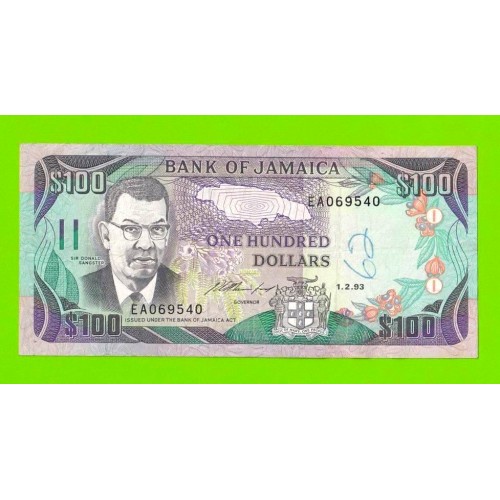 Ямайка - 100 долларов - 1993