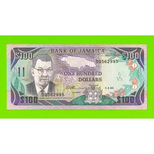 Ямайка - 100 долларов - 1993