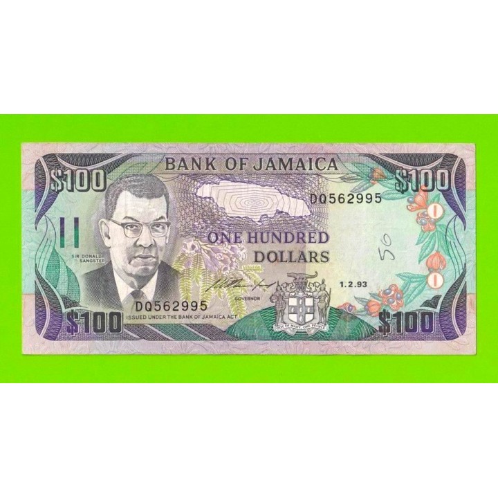 Ямайка - 100 долларов - 1993