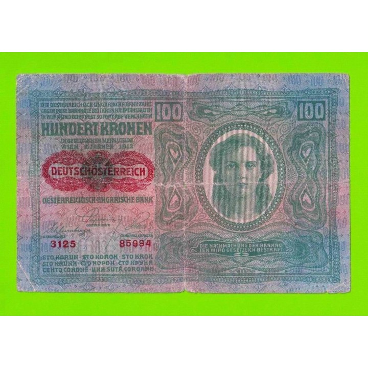 Австрия - 100 крон - 1912 (1920)
