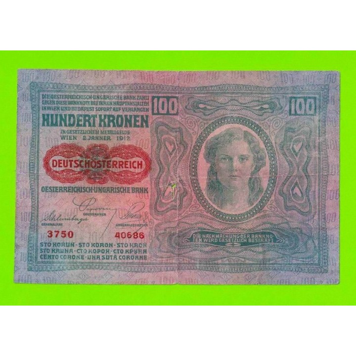 Австрия - 100 крон - 1912 (1920)
