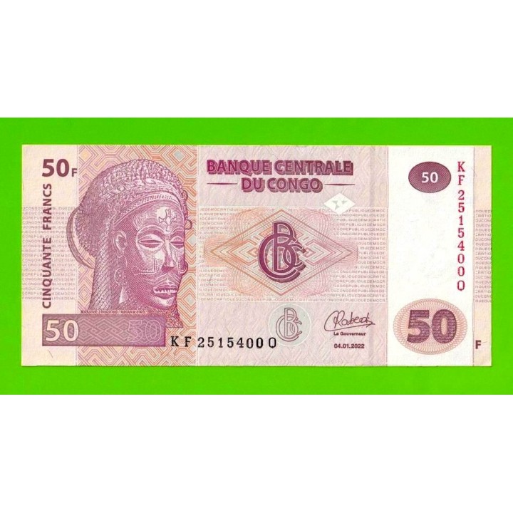 Конго - 50 франков - 2022 - aUNC!!!