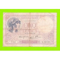 Франция - 5 франков - 1939