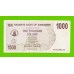 Зимбабве - 1000 долларов - 2006 (AE)