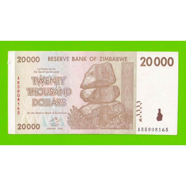 Зимбабве - 20000 долларов - 2008 (AB)